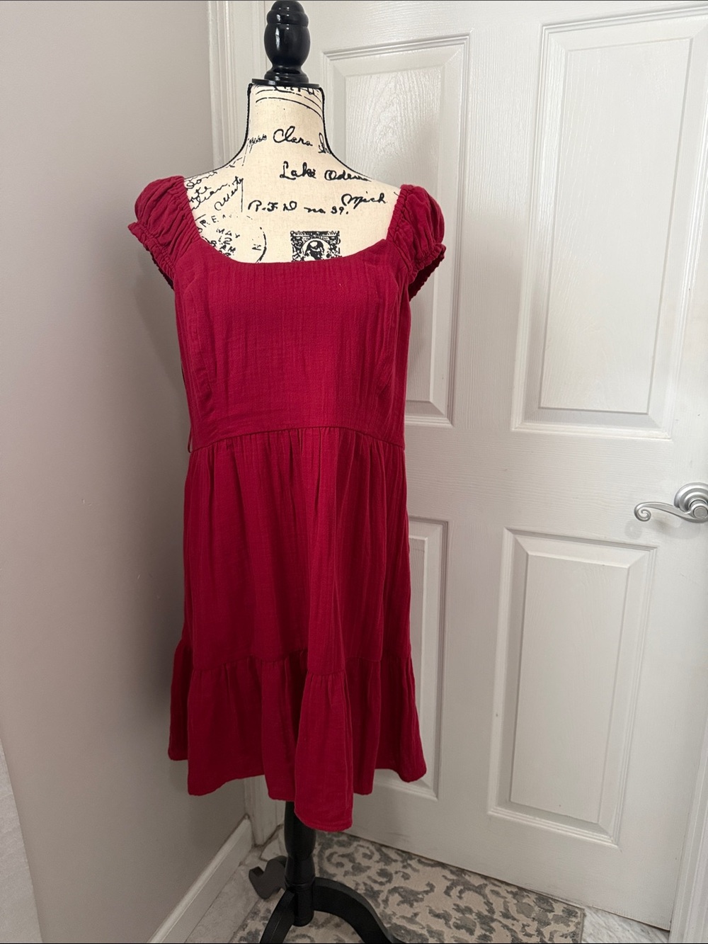 Old Navy Square-Neck Tiered Dress
